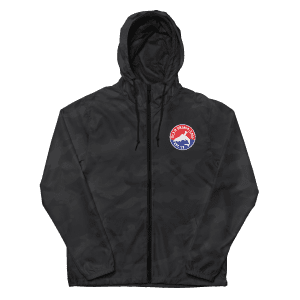 Unisex lightweight zip up windbreaker